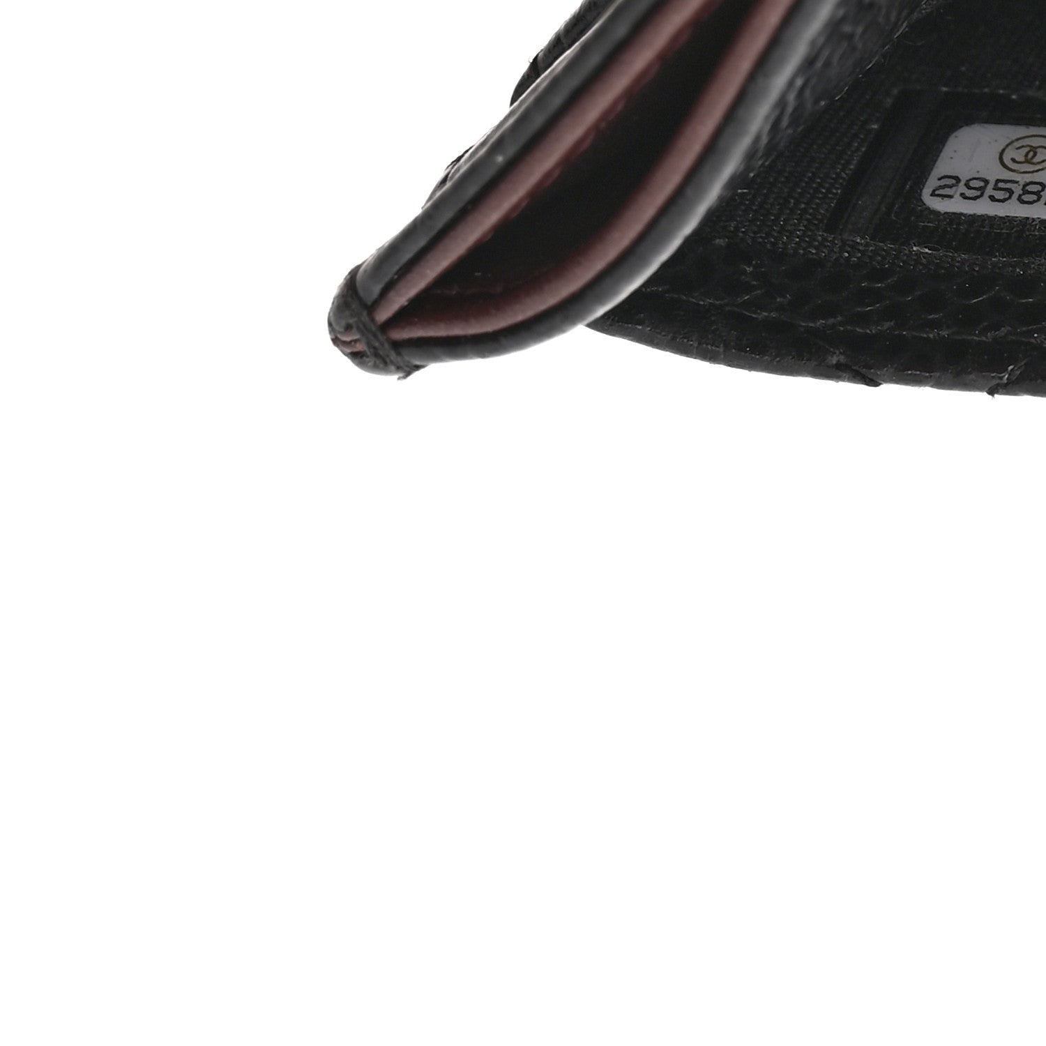 Caviar Quilted Card Holder Black