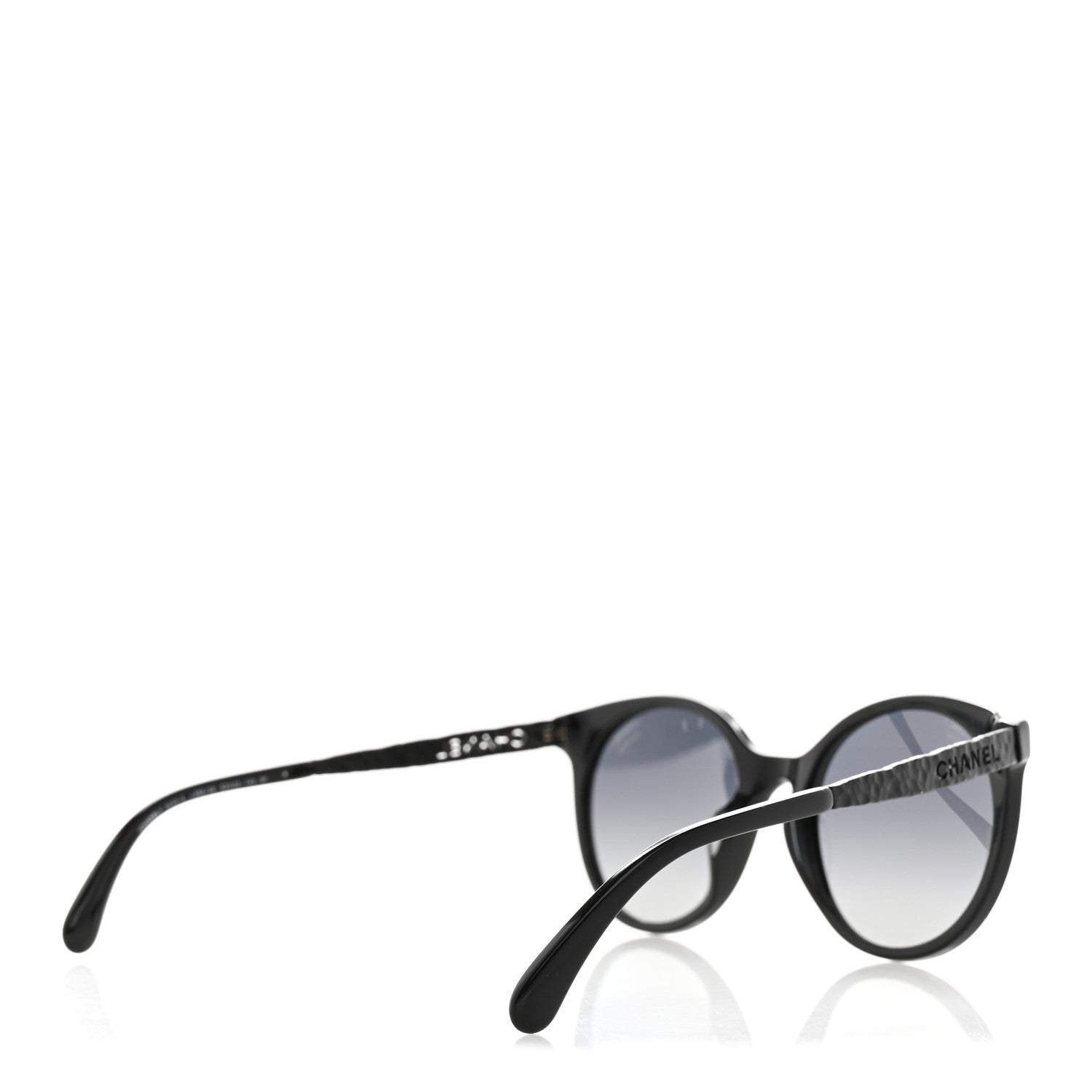 Acetate Metal Polarized Pantos Sunglasses 5440-A Black