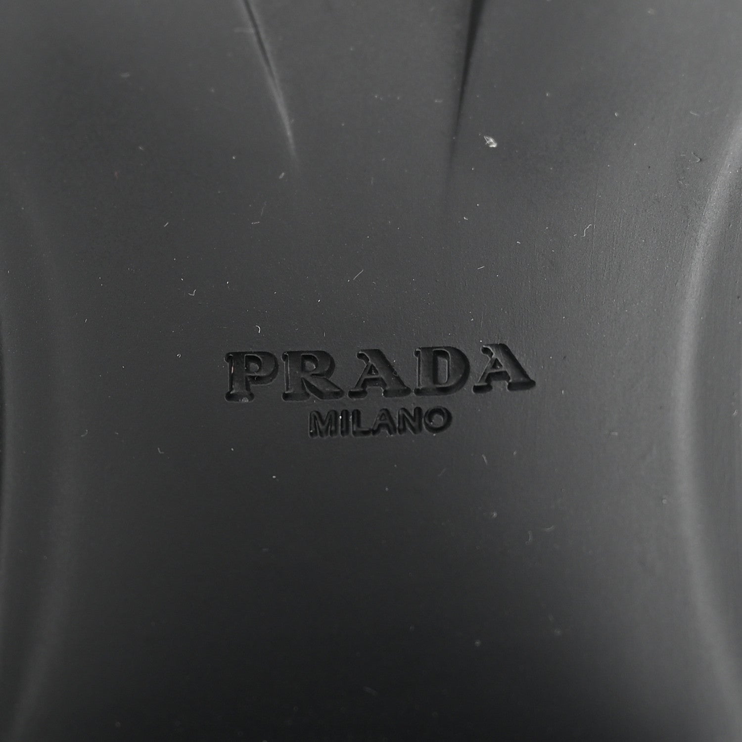 Prada Spazzolato Re-Nylon Metal Triangle Logo Lace Up 85mm Ankle Boots 36 Black