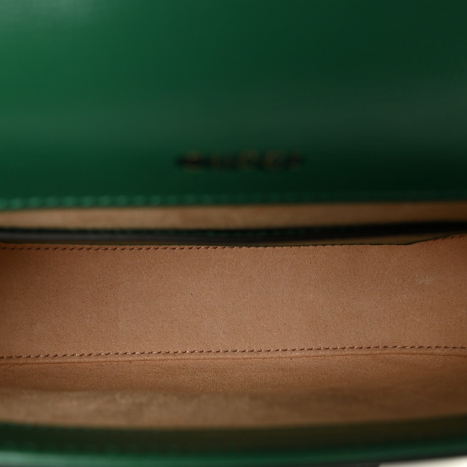 Gucci Azalea Calfskin Web Monochrome Horsebit 1955 Shoulder Bag Emerald