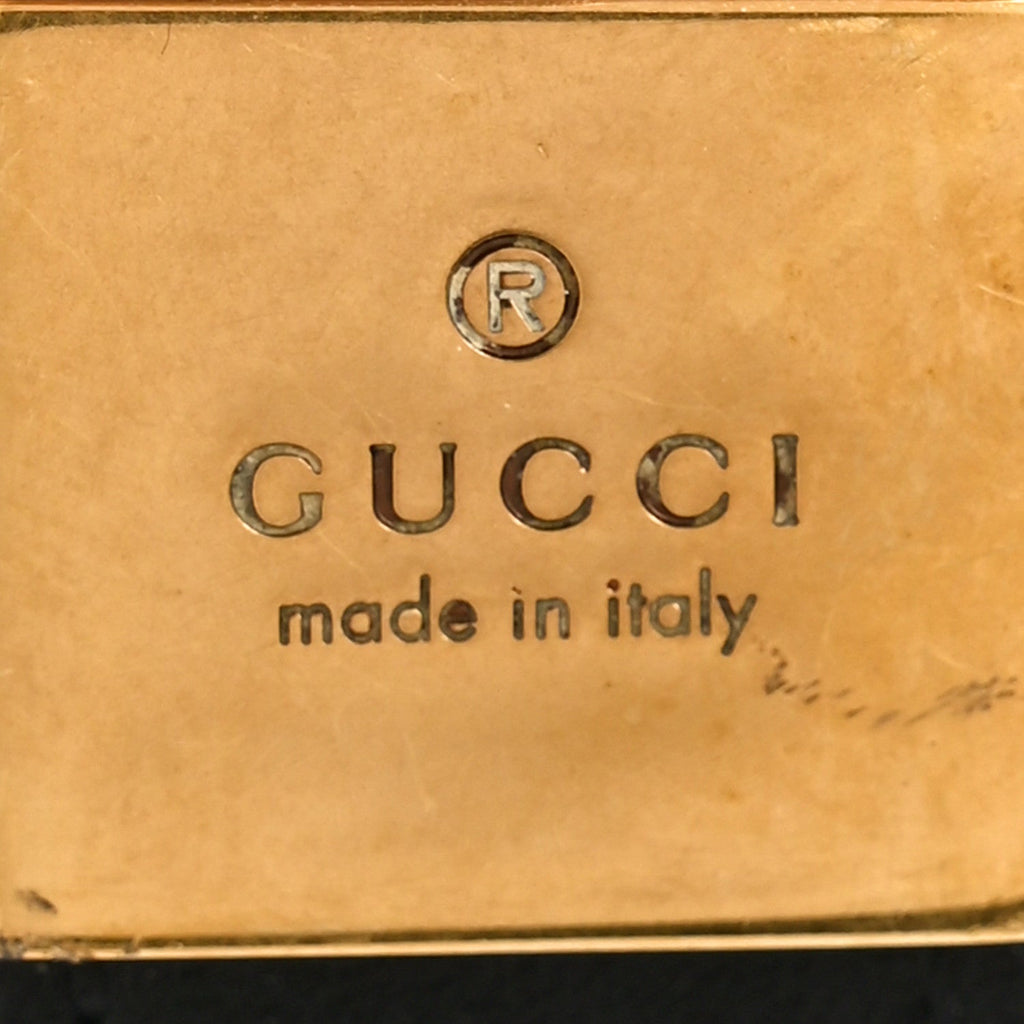 Gucci Calfskin Double G 20mm Belt Black