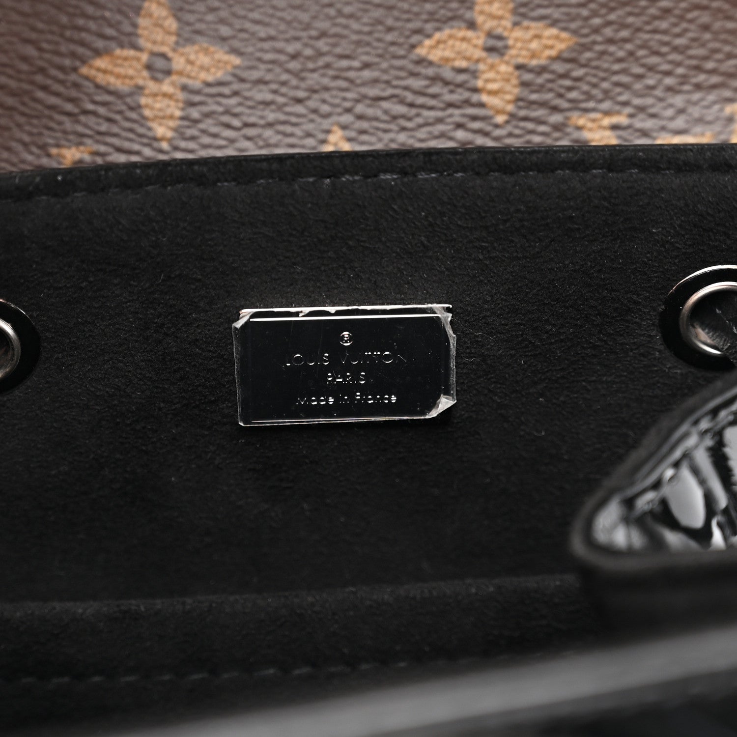 Louis Vuitton Patent Monogram Hot Springs Backpack Black