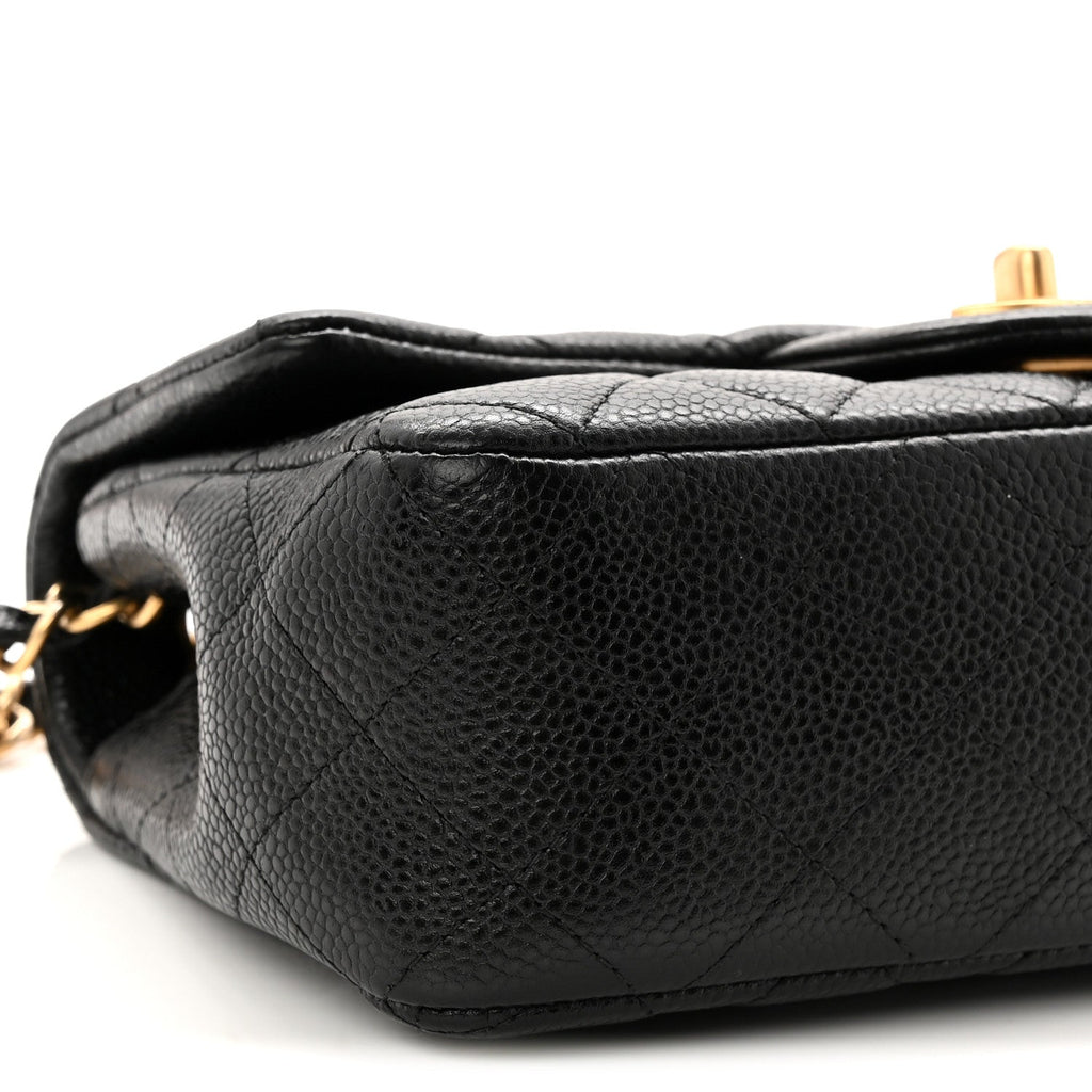Chanel Caviar Quilted Mini Rectangular Flap Black