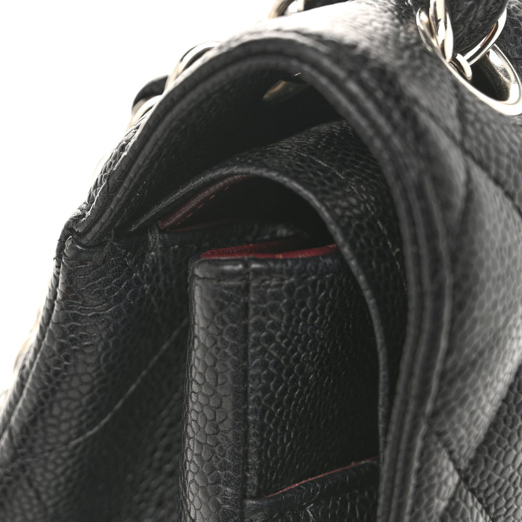 Chanel Caviar Quilted Jumbo Double Flap Black