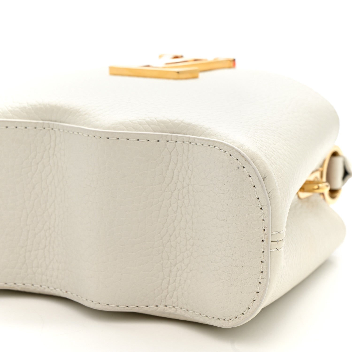 Louis Vuitton Taurillon Capucines Capushell Mini White