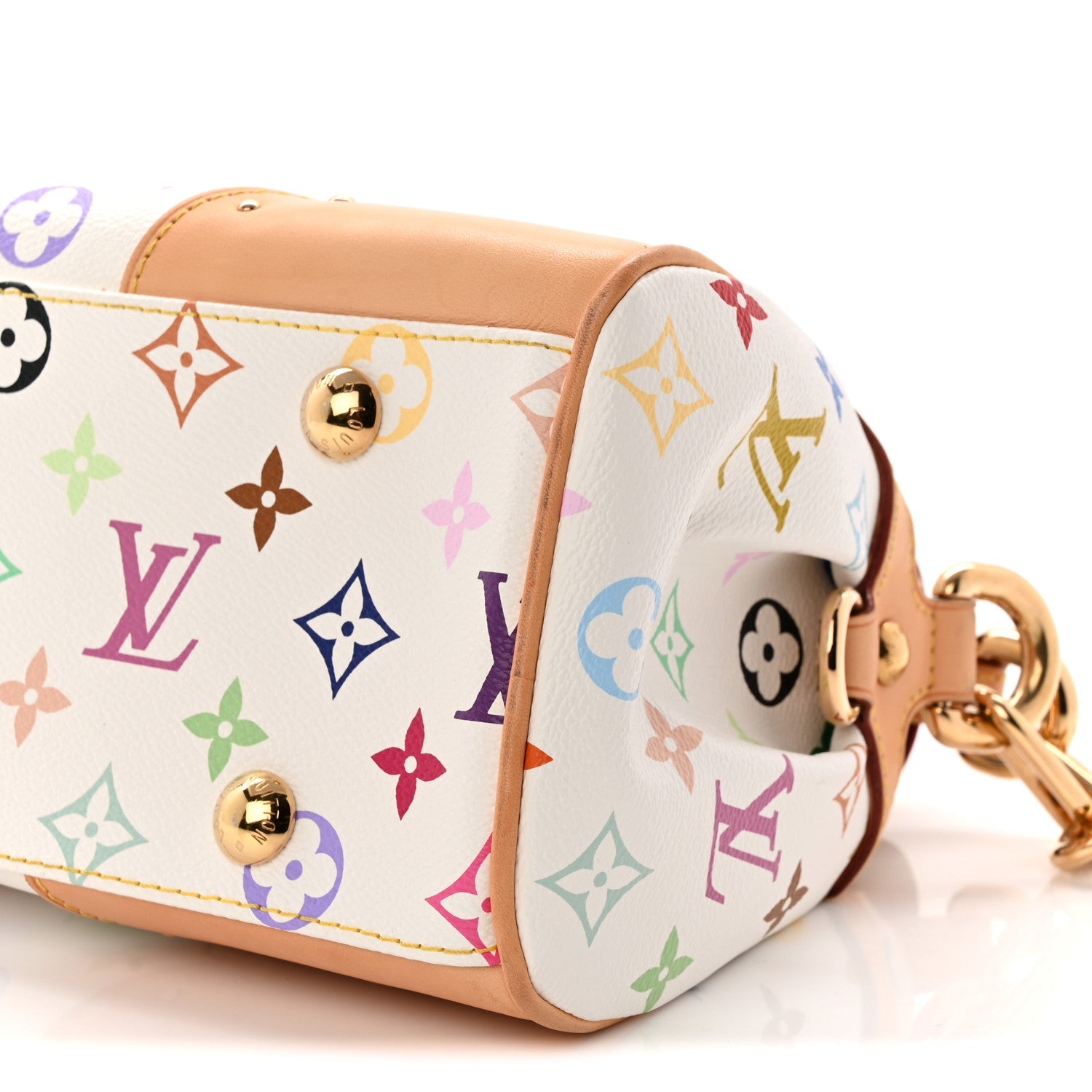 Louis Vuitton Monogram Multicolor Beverly MM White