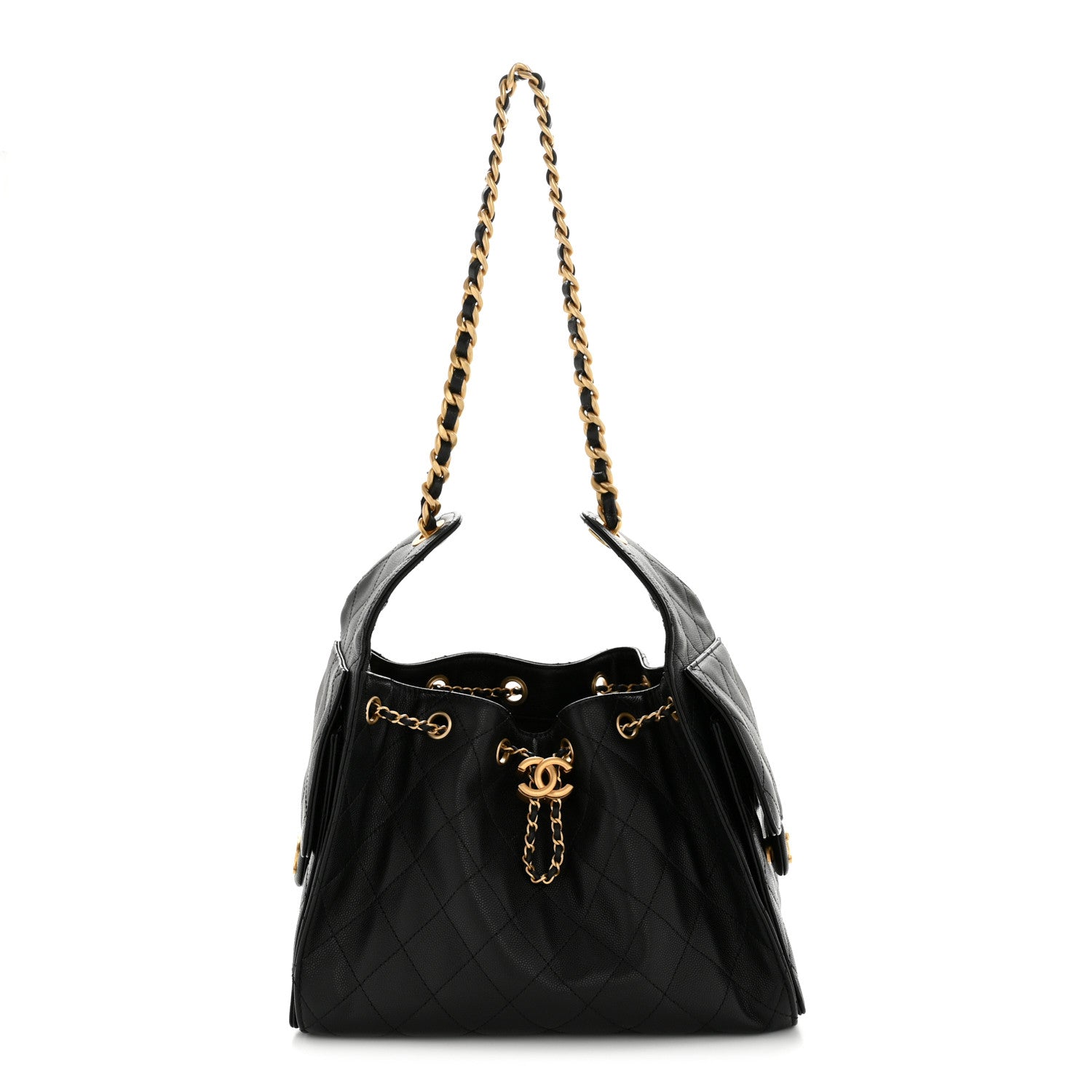 Chanel Caviar Quilted Small Chanel 25 Handbag Black
