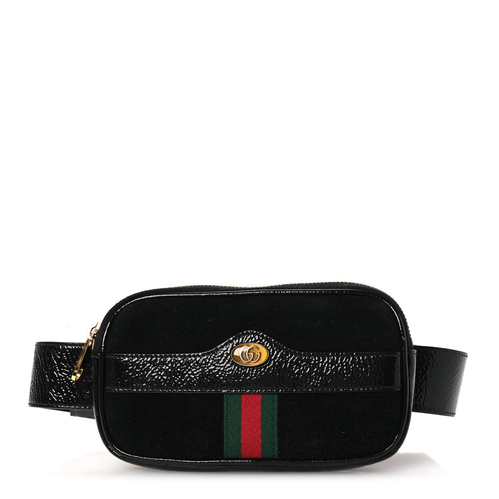 Gucci Suede Patent Ophidia Belted iPhone Case 85 34 Black