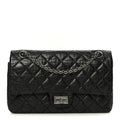 Chanel Aged Calfskin Quilted 2.55 Reissue 225 Flap Black