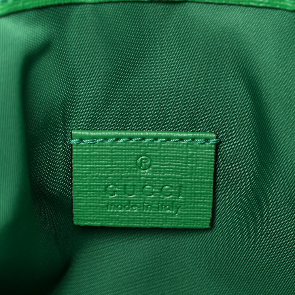 Gucci Monogram GG Childrens Messenger Bag Green