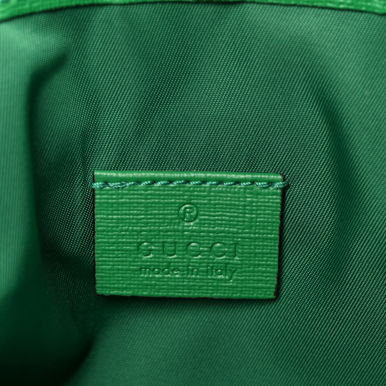 Gucci Monogram GG Childrens Messenger Bag Green
