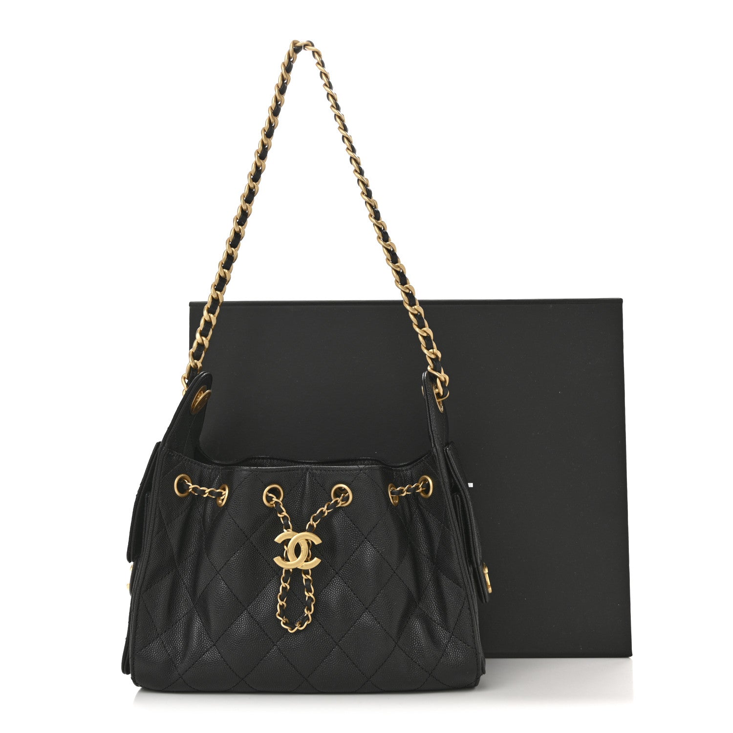 Chanel Caviar Quilted Mini Chanel 25 Handbag Black
