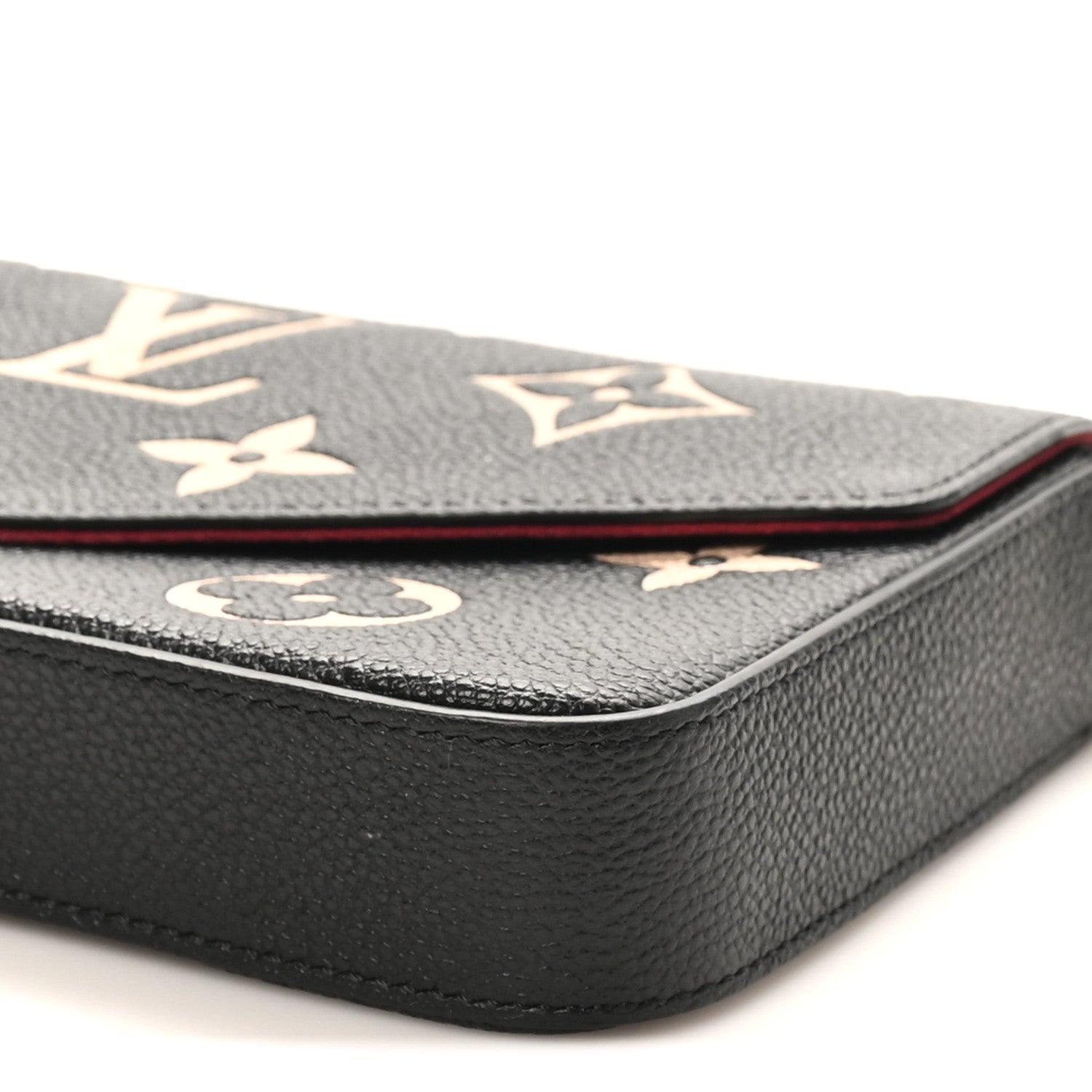 Louis Vuitton Empreinte Monogram Giant Felicie Pochette Black Beige