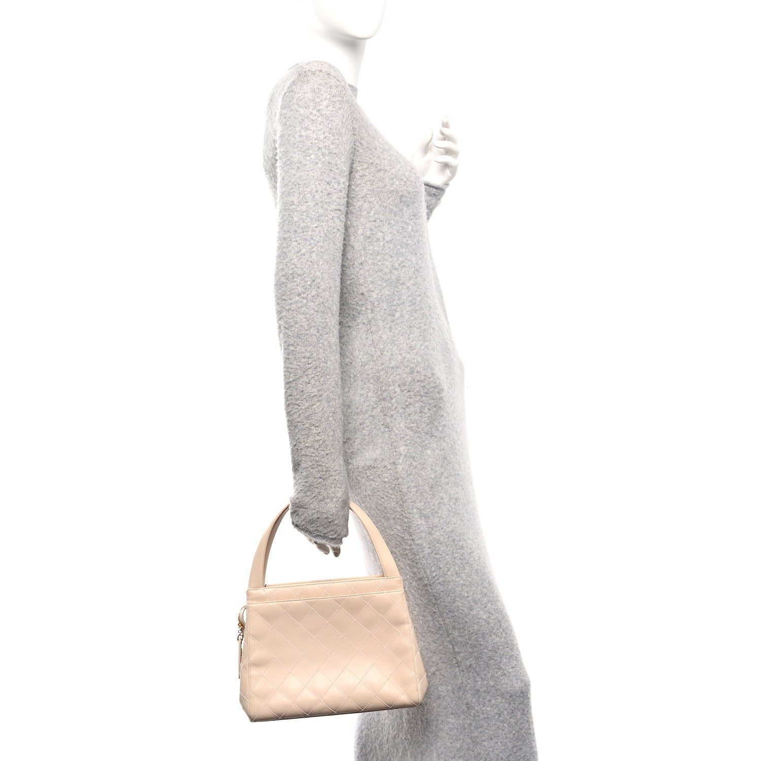 Chanel Calfskin Quilted Small Shopper Pink