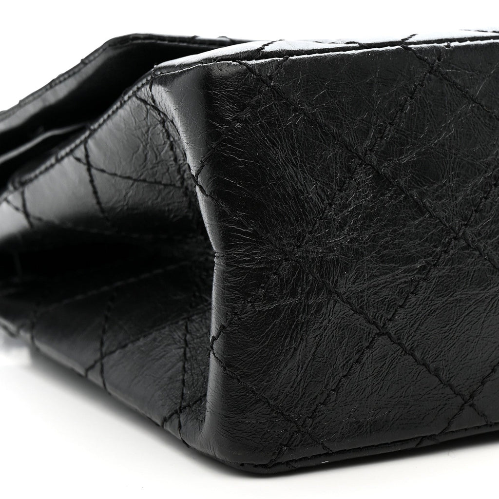 Chanel Aged Calfskin Quilted 2.55 Reissue 226 Flap So Black