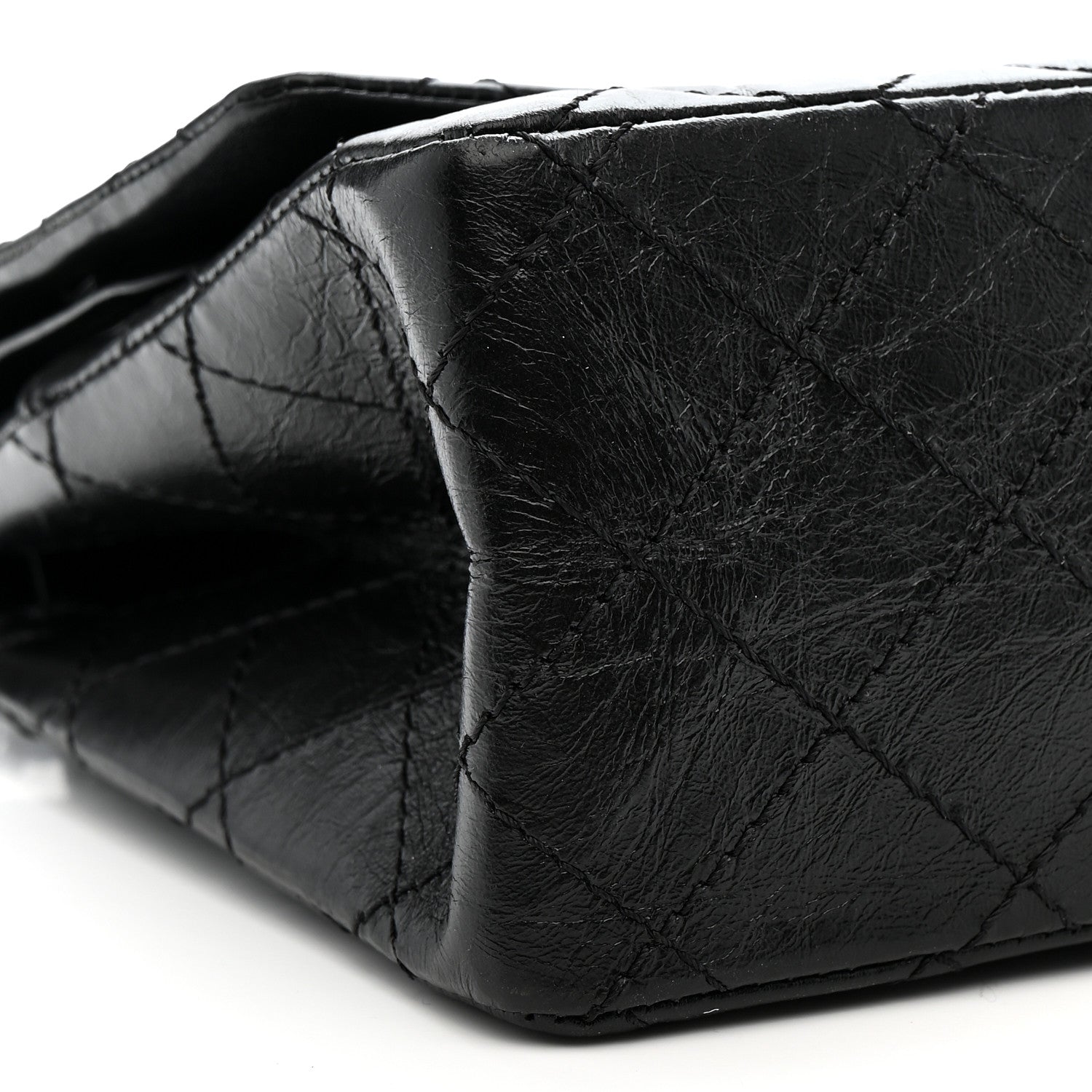 Chanel Aged Calfskin Quilted 2.55 Reissue 226 Flap So Black