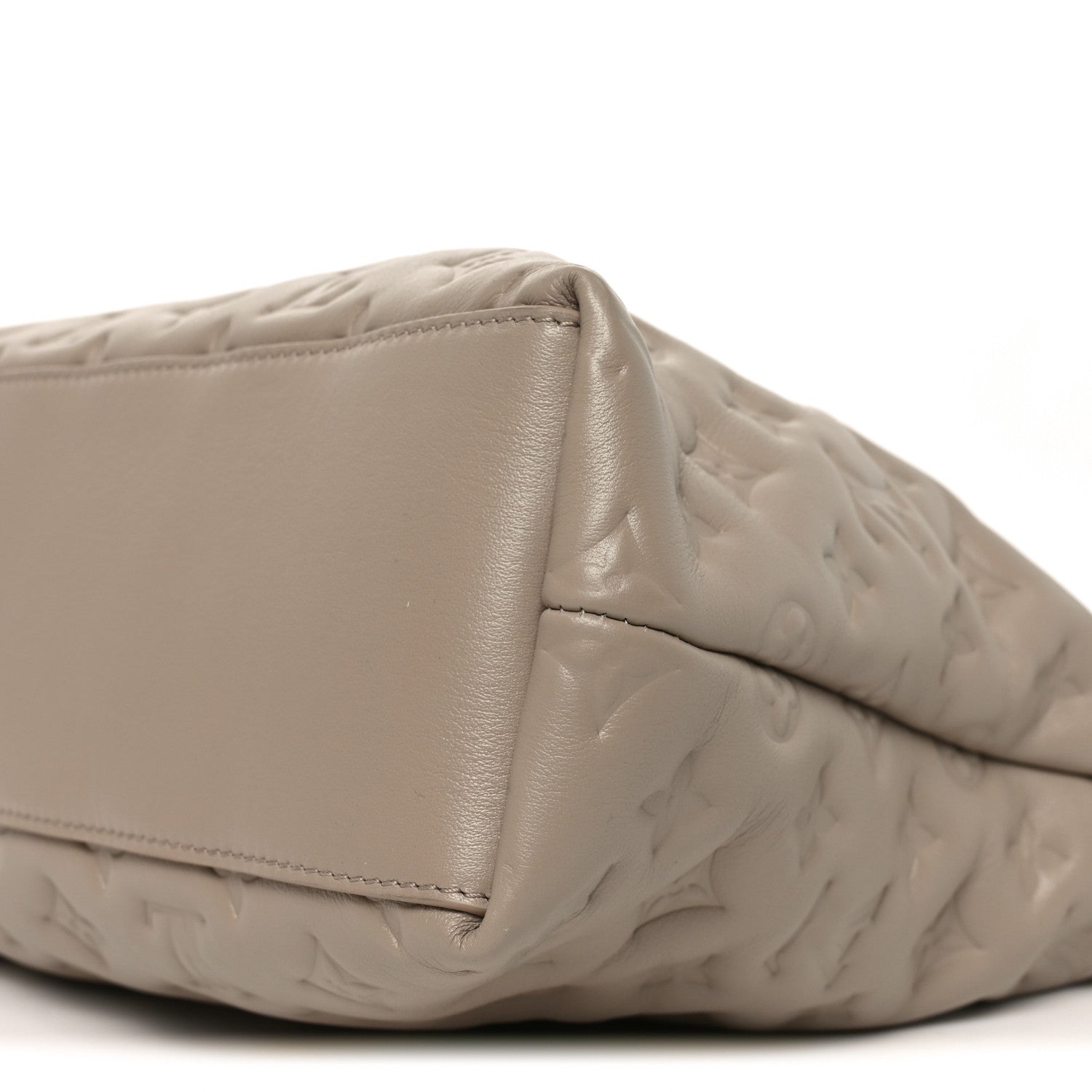 Louis Vuitton Lambskin Embossed Monogram Coussin Hobo MM Galet
