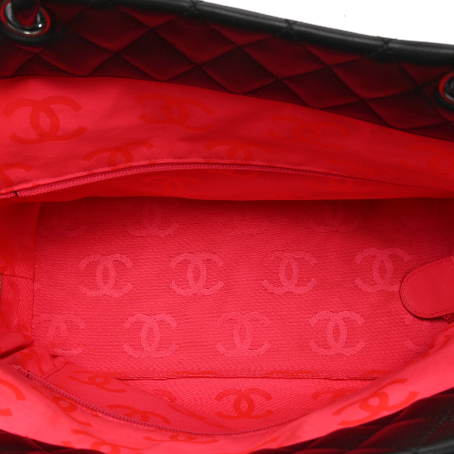 Chanel Calfskin Quilted Large Cambon Tote Black
