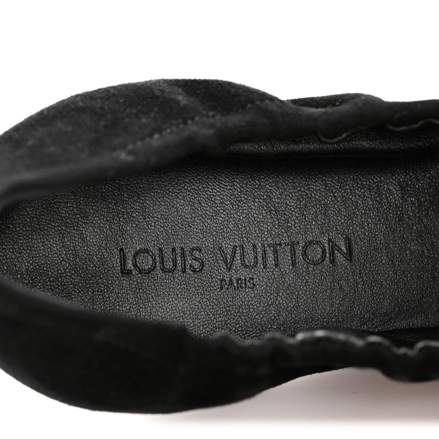Louis Vuitton Suede Patent Studded Flirty Ballerina Bow Flats 39.5 Black