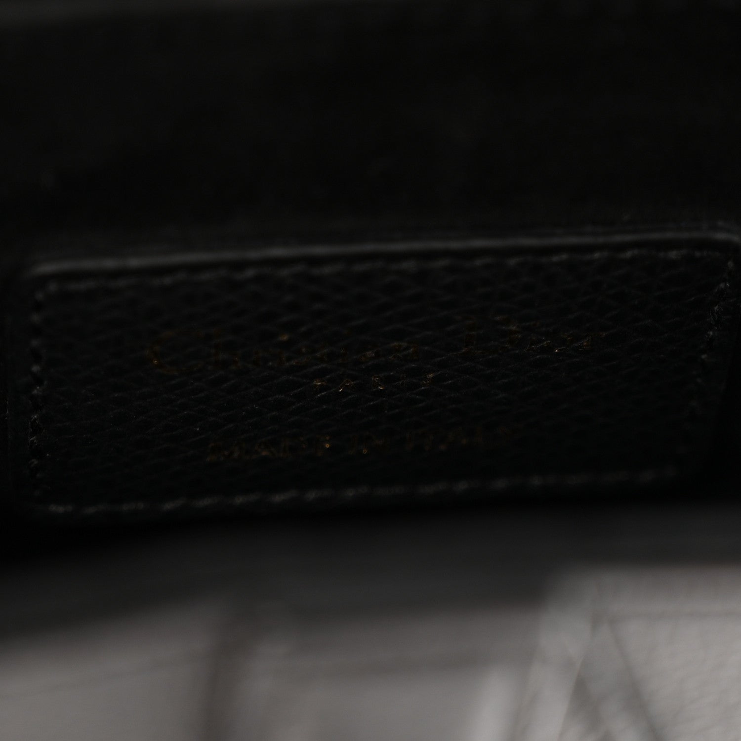 Christian Dior Grained Calfskin Mini Saddle Bag Black