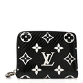 Louis Vuitton Snakeskin Monogram Zippy Padlock Coin Purse Black