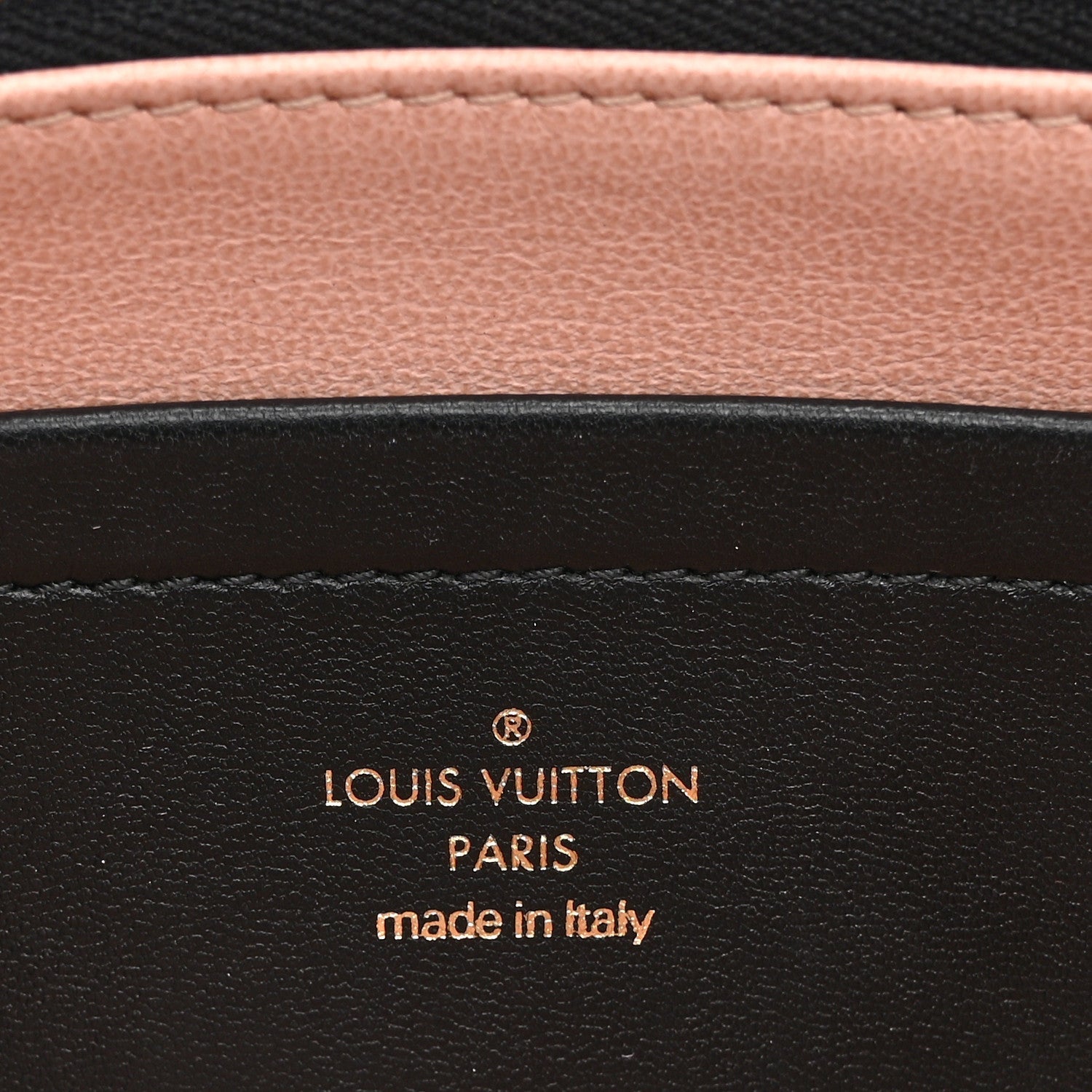 Louis Vuitton Lambskin Embossed Monogram Pochette Coussin Black