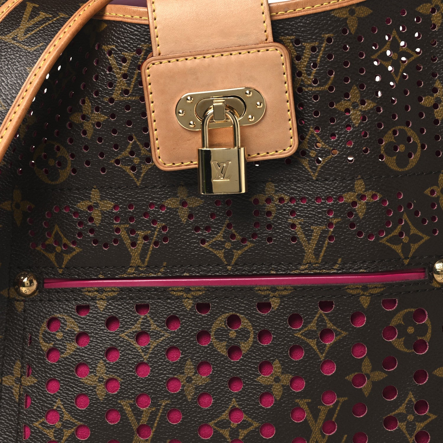 Louis Vuitton Monogram Perforated Musette Fuchsia