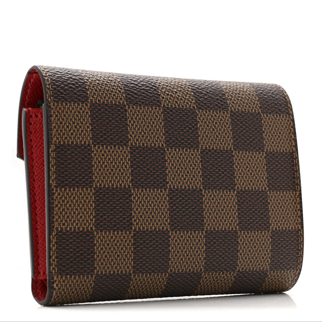 Louis Vuitton Damier Ebene Victorine Wallet Red