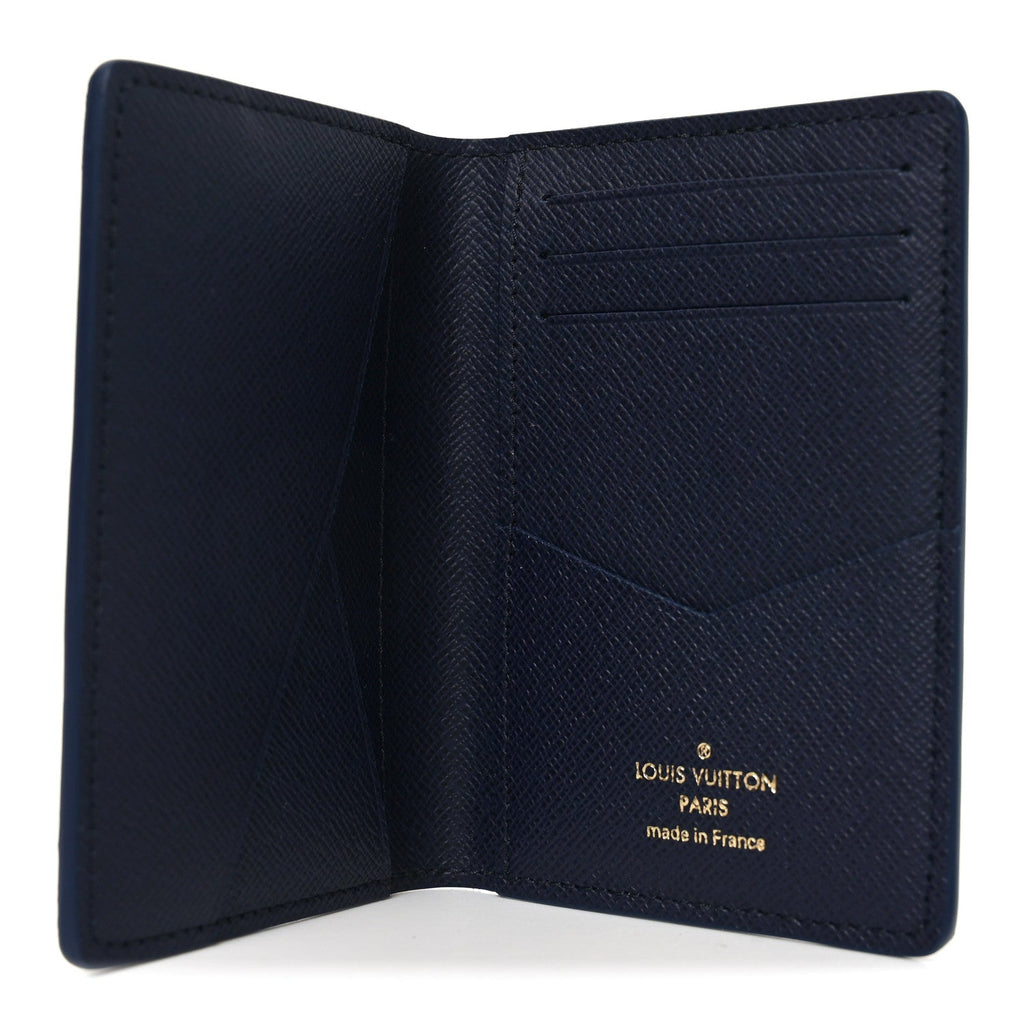 Louis Vuitton Monogram Bleach Pocket Organizer Ink Blue