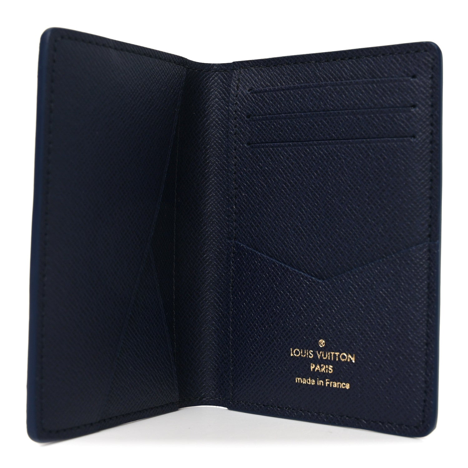 Louis Vuitton Monogram Bleach Pocket Organizer Ink Blue