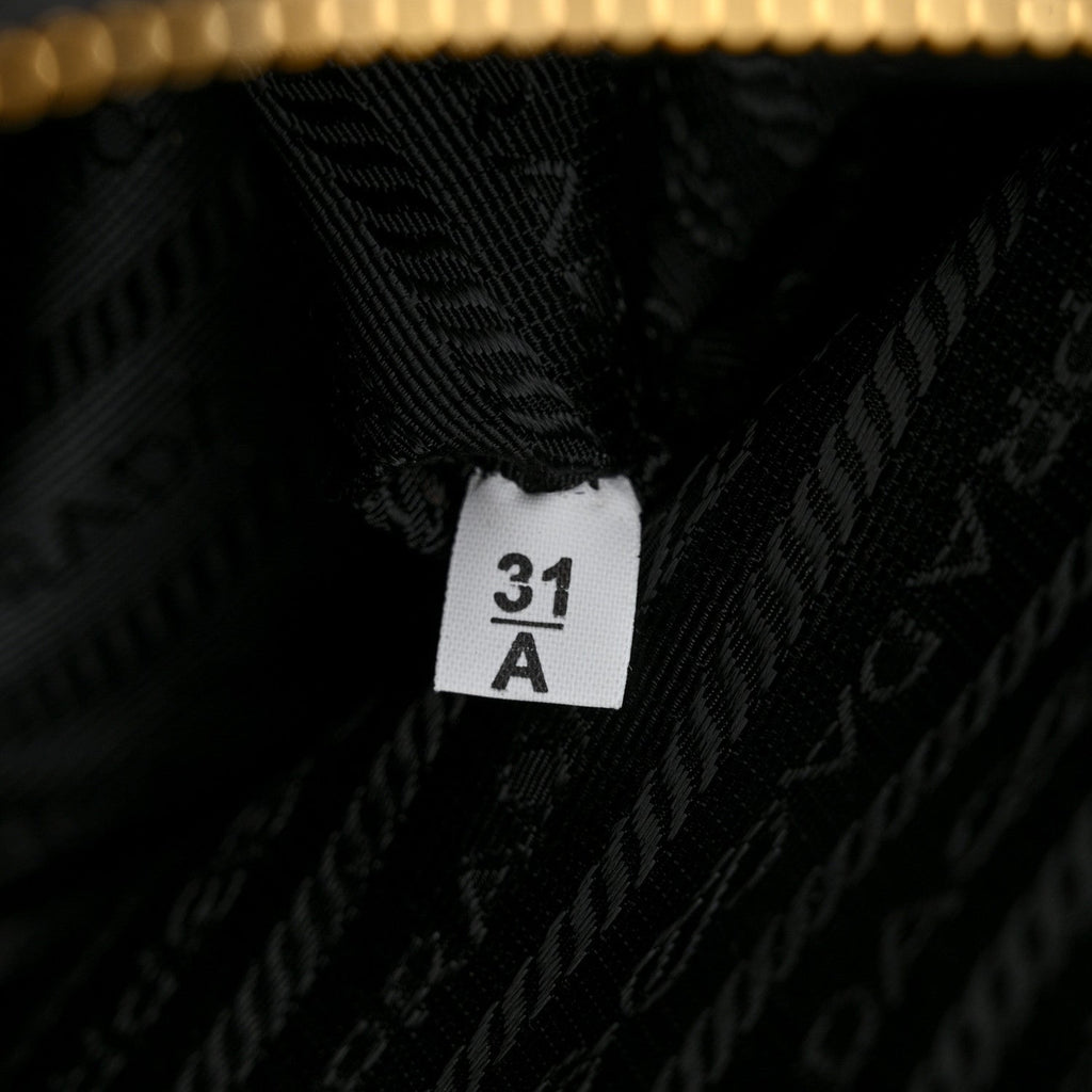 Prada Re-Nylon Saffiano Medium Re-Edition 1978 Top Handle Bag Black