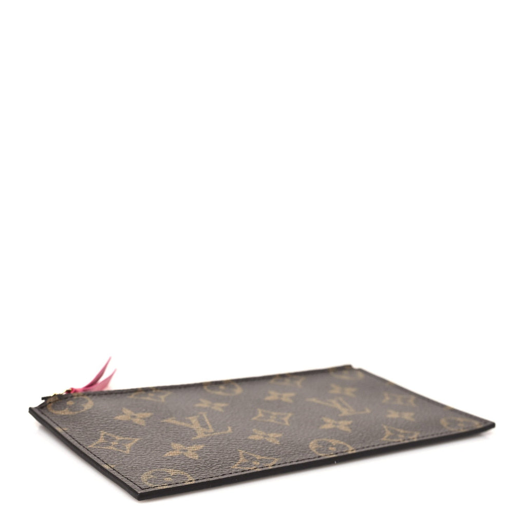Louis Vuitton Monogram Felicie Chain Wallet Zippered Insert Fuchsia