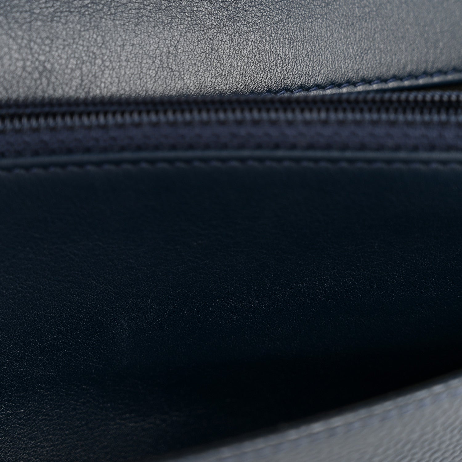 Chanel Caviar Timeless CC Wallet on Chain WOC Navy Blue