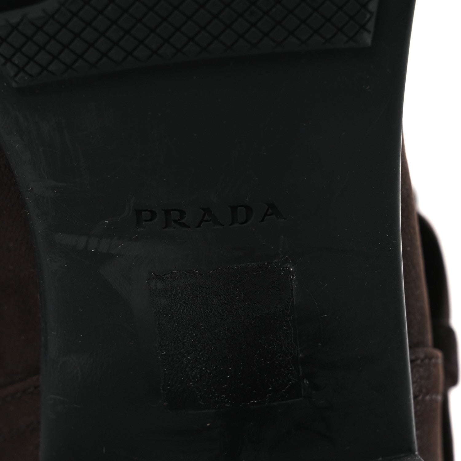 Prada Capra Antic Donna Tall Riding Boots 37 Ebano