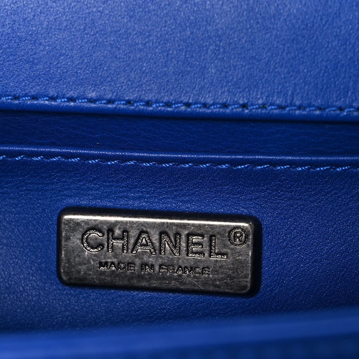 Chanel Galuchat Stingray Small Boy Flap Blue