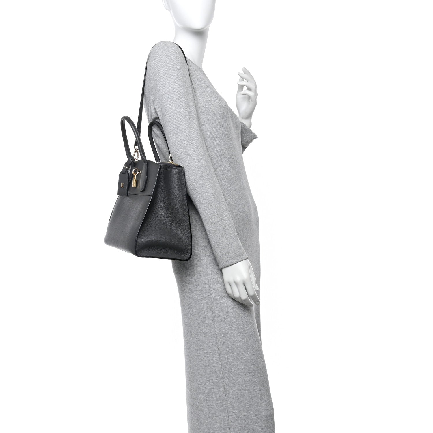 Louis Vuitton Taurillon City Steamer MM Gris