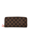 Louis Vuitton Damier Ebene Clemence Wallet Cherry