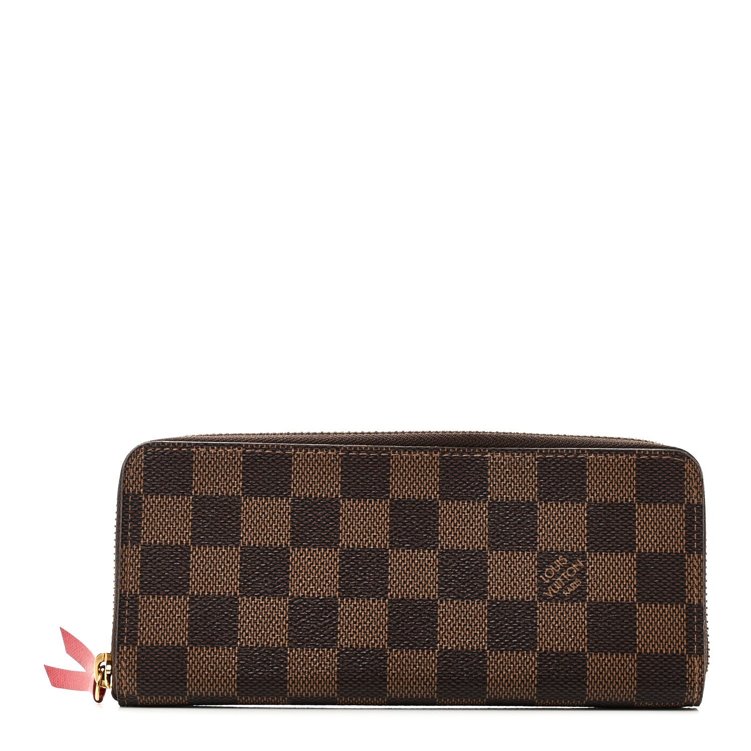 Louis Vuitton Damier Ebene Clemence Wallet Cherry
