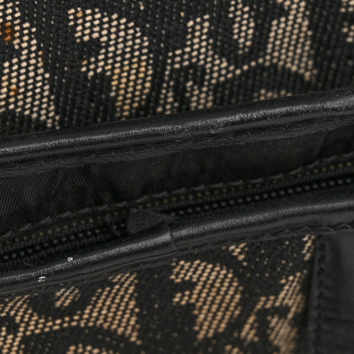 Christian Dior Monogram Saddle Bag Black