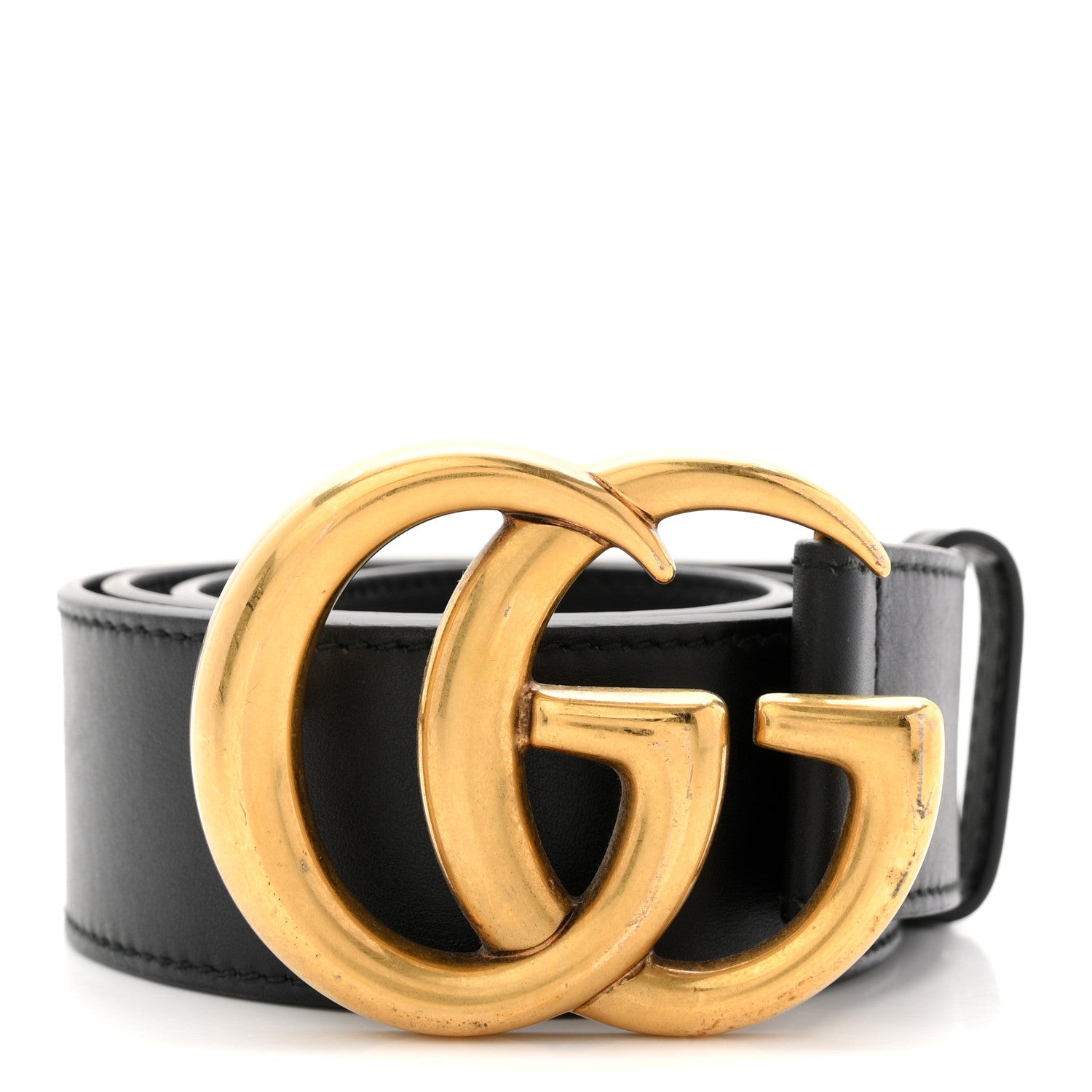 Gucci Calfskin Double G 40mm Belt 85 34 Black