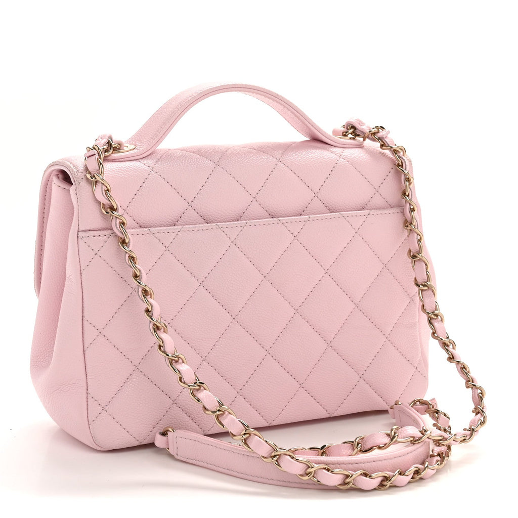 Chanel Caviar Quilted Medium Business Affinity Flap Light Pink