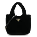 Prada Padded Velvet Mini Bag Black