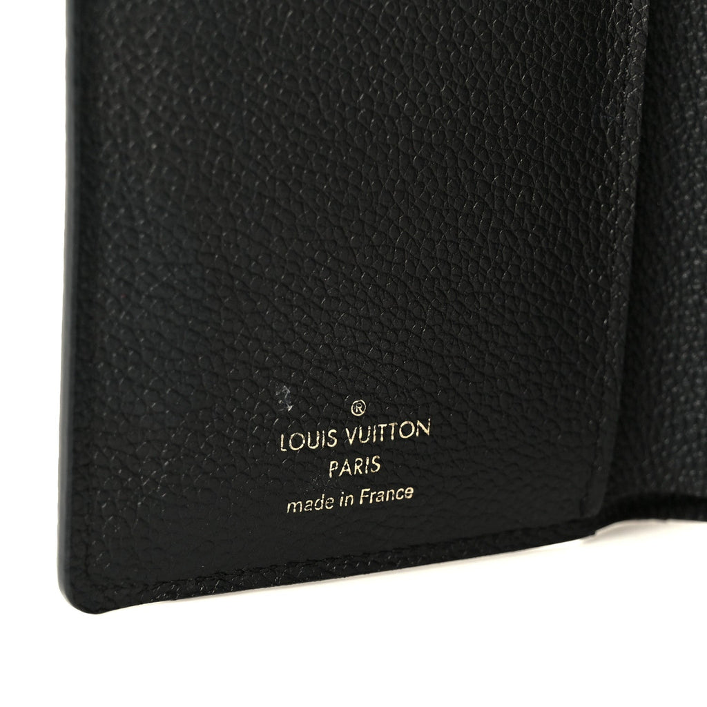 Louis Vuitton Empreinte Compact Curieuse Wallet Black
