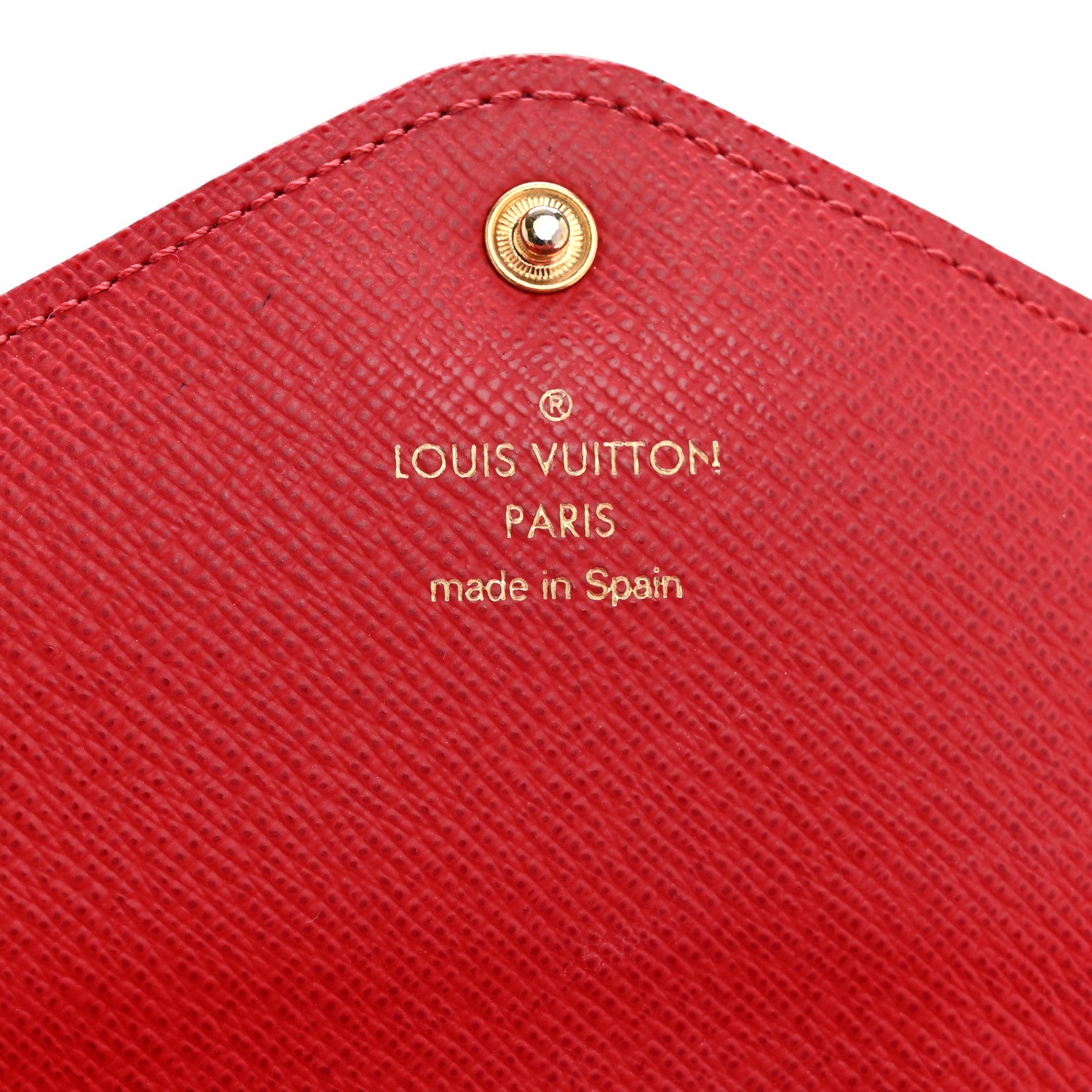 Louis Vuitton Damier Ebene Josephine Wallet Red