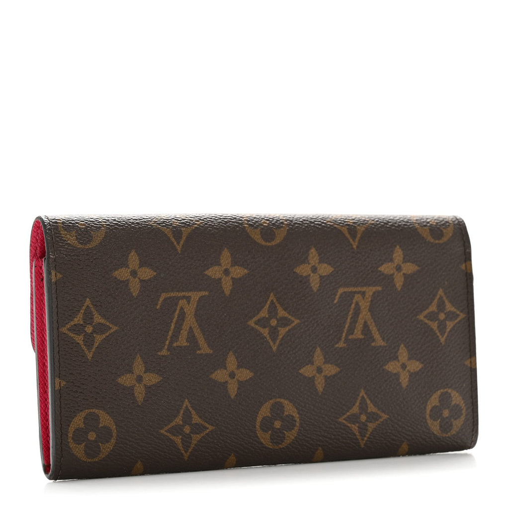 Louis Vuitton Monogram Emilie Wallet Fuchsia