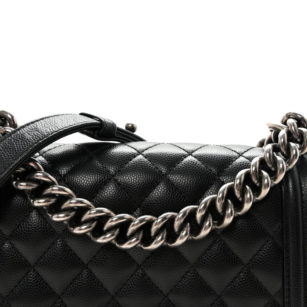 Chanel Caviar Quilted Small Boy Flap Black