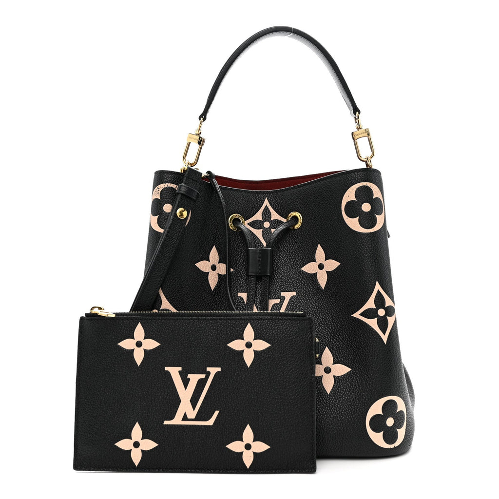 Louis Vuitton Empreinte Monogram Giant Neonoe MM Black Beige