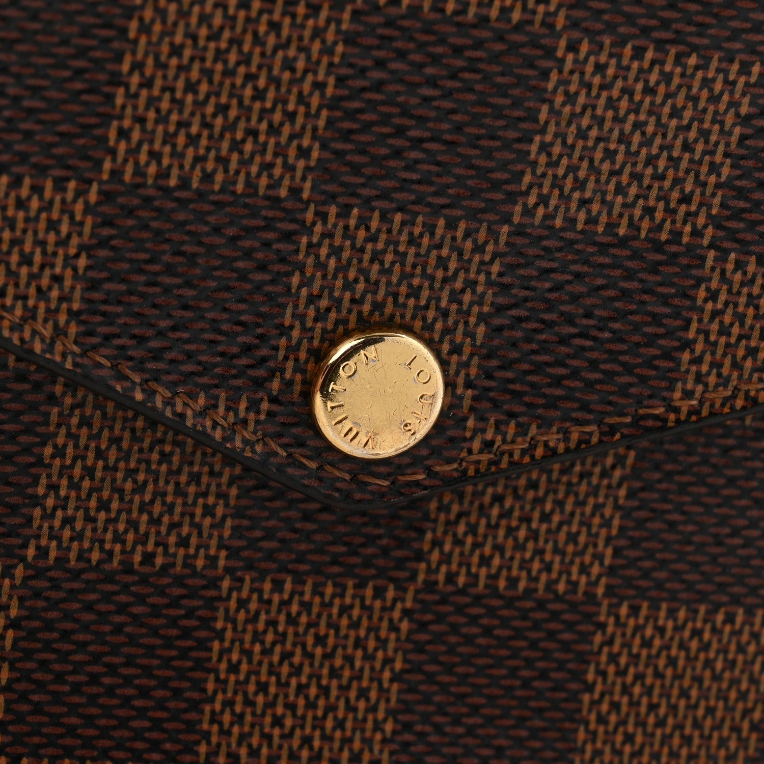 Louis Vuitton Damier Ebene Pochette Felicie Chain Wallet
