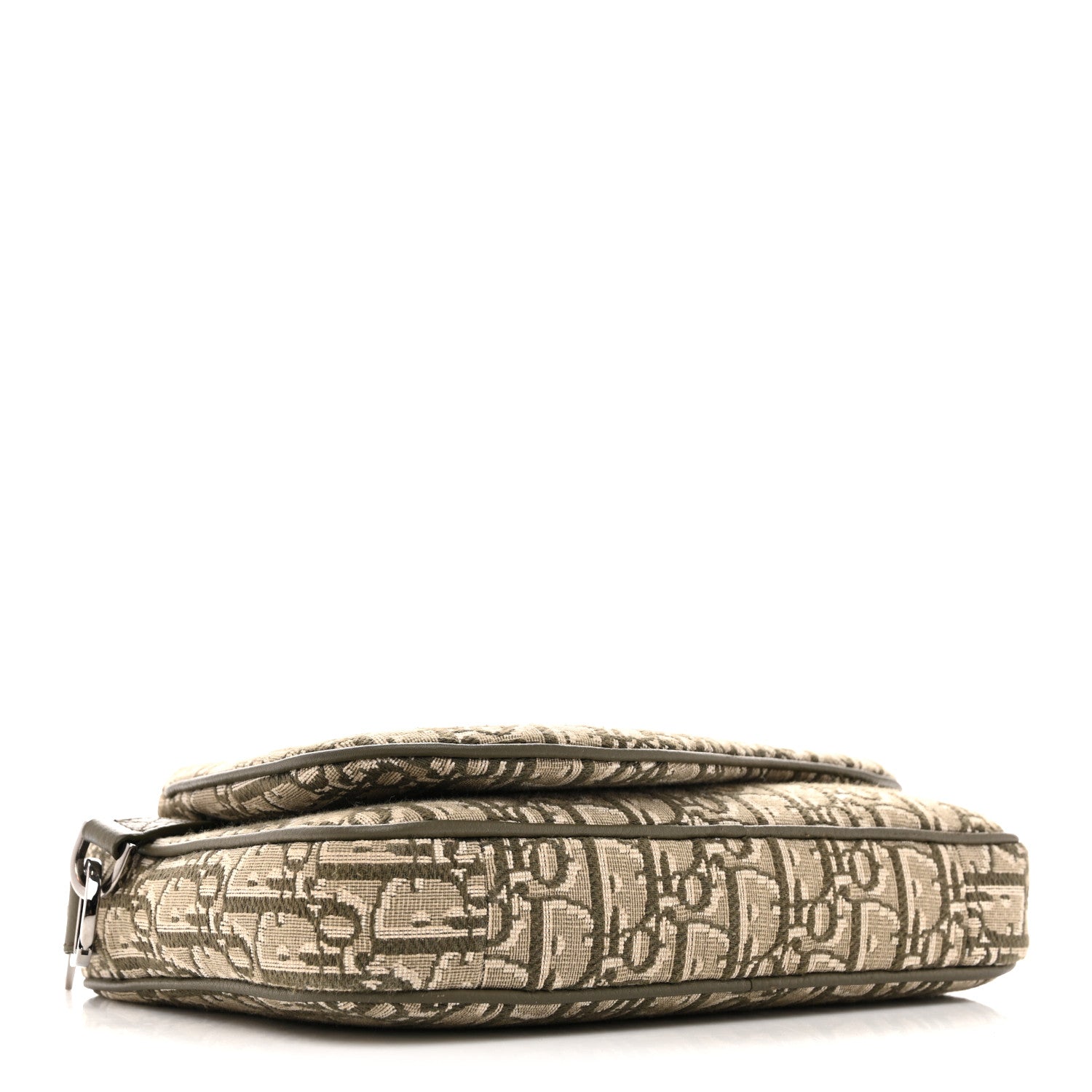 Christian Dior Oblique Saddle Triple Pouch Green