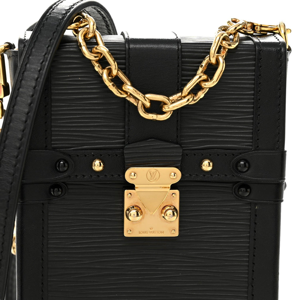 Louis Vuitton Epi Pochette Trunk Verticale Black